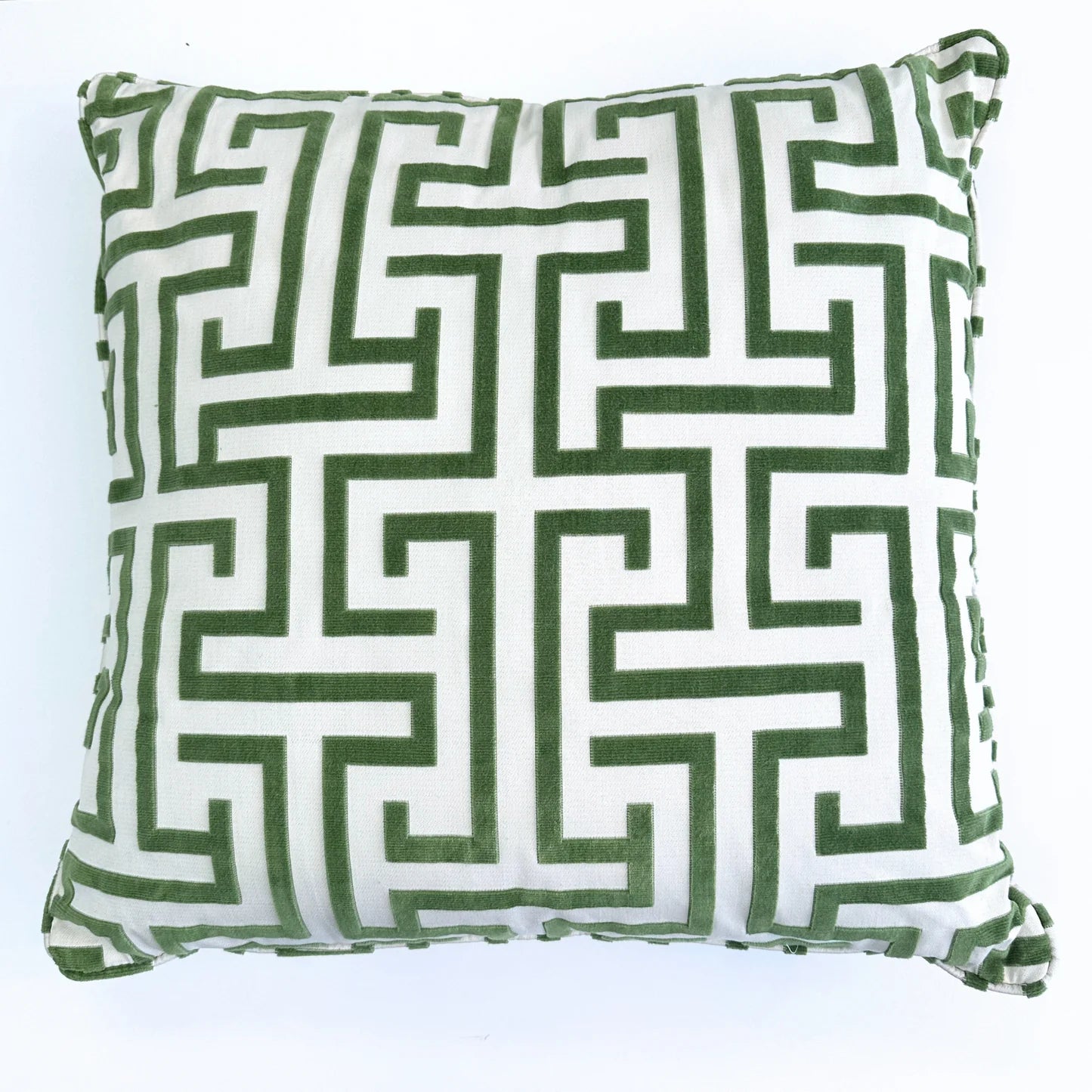 Ming Trail Accent Pillow in Green | 24"x24"