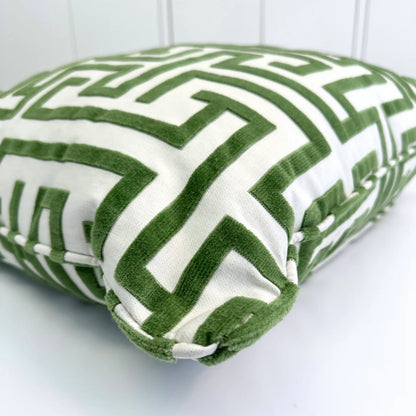 Ming Trail Accent Pillow in Green | 24"x24"