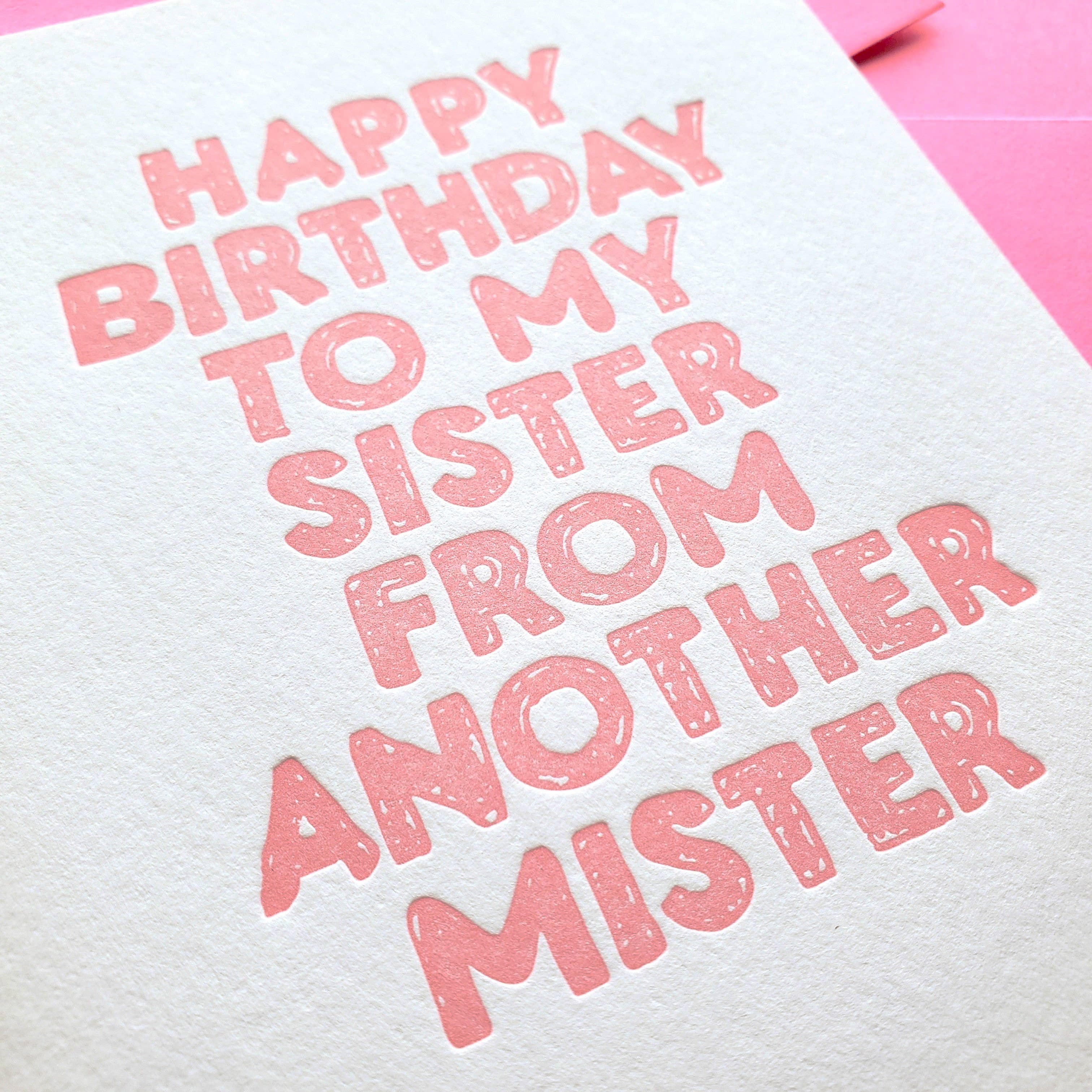 Sister From Another Mister Greeting Card