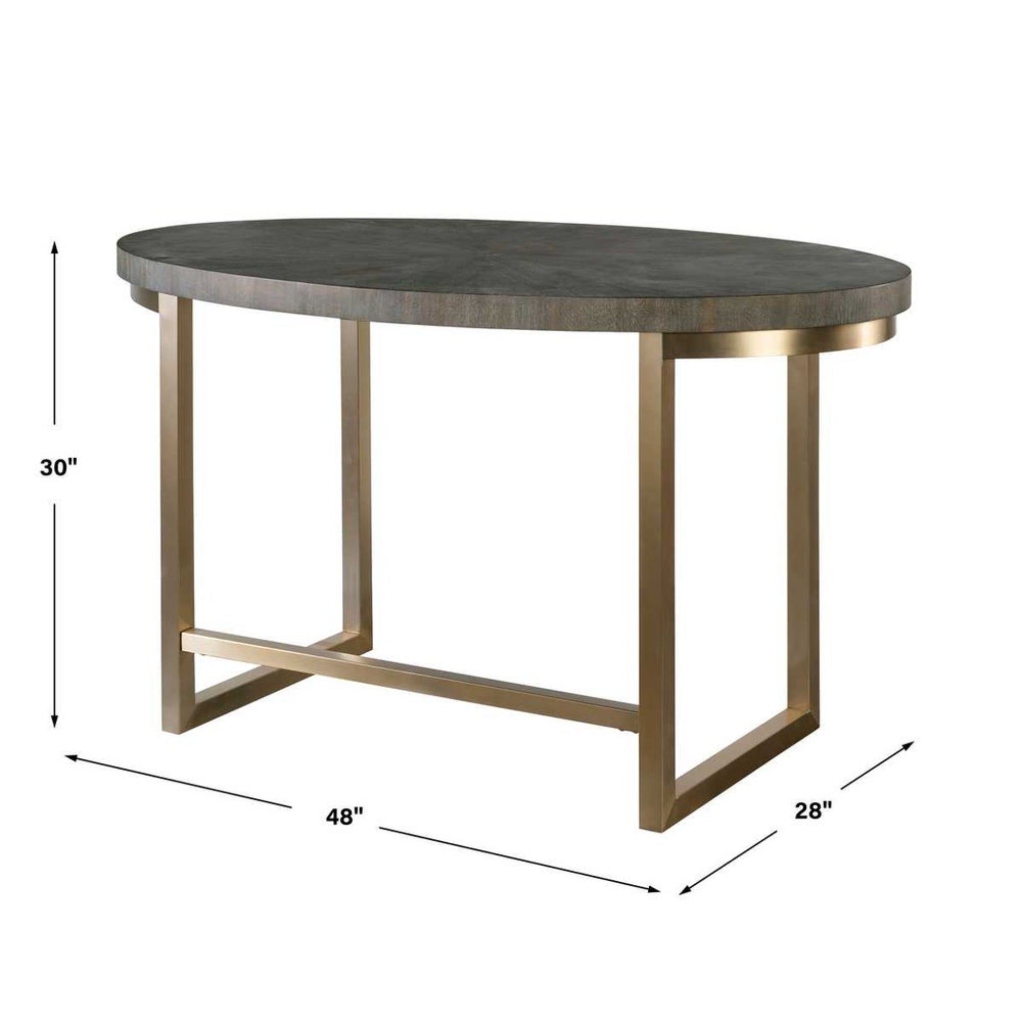 Taja Oval Desk