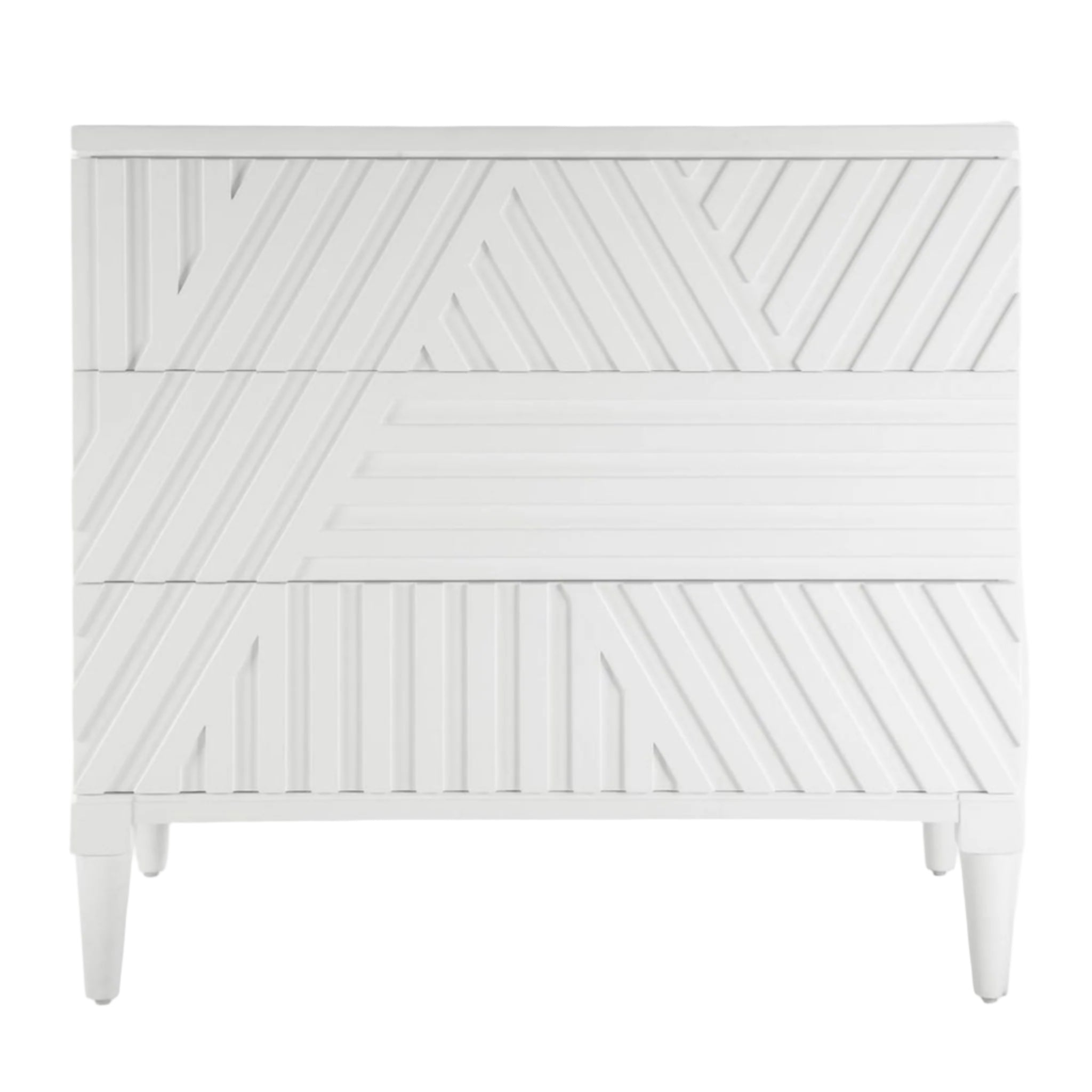 Colby 3 Drawer Chest | White