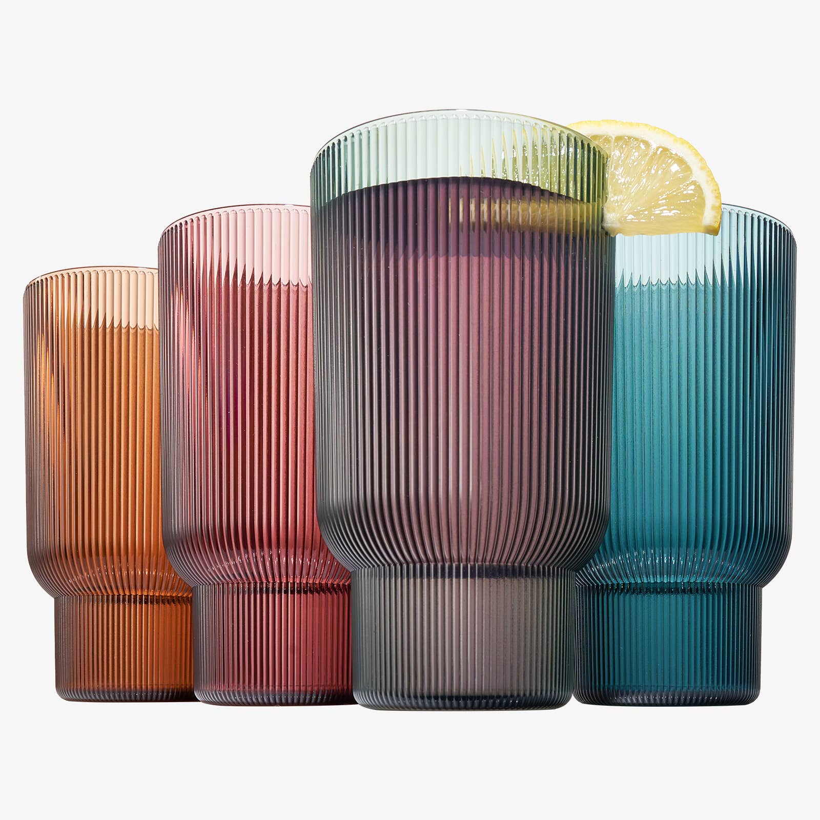 Acrylic Ribbed Highball