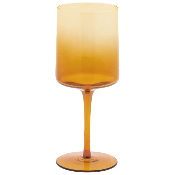 Mid-Century Wine Glass | Amber