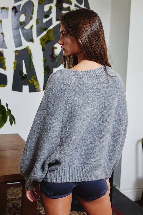 'Tis The Season Sweater | Charcoal