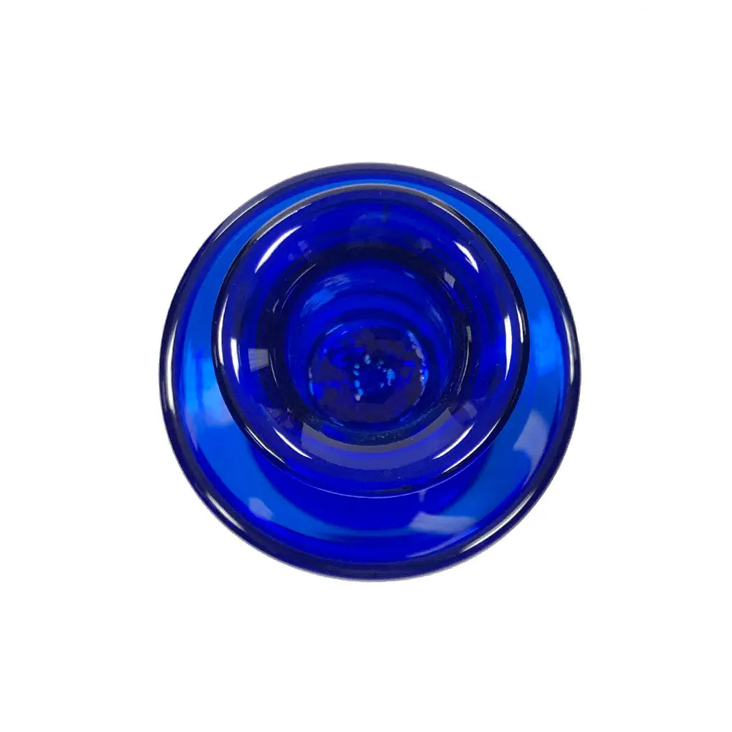 Handblown Cobalt Thick Glass Candlestick