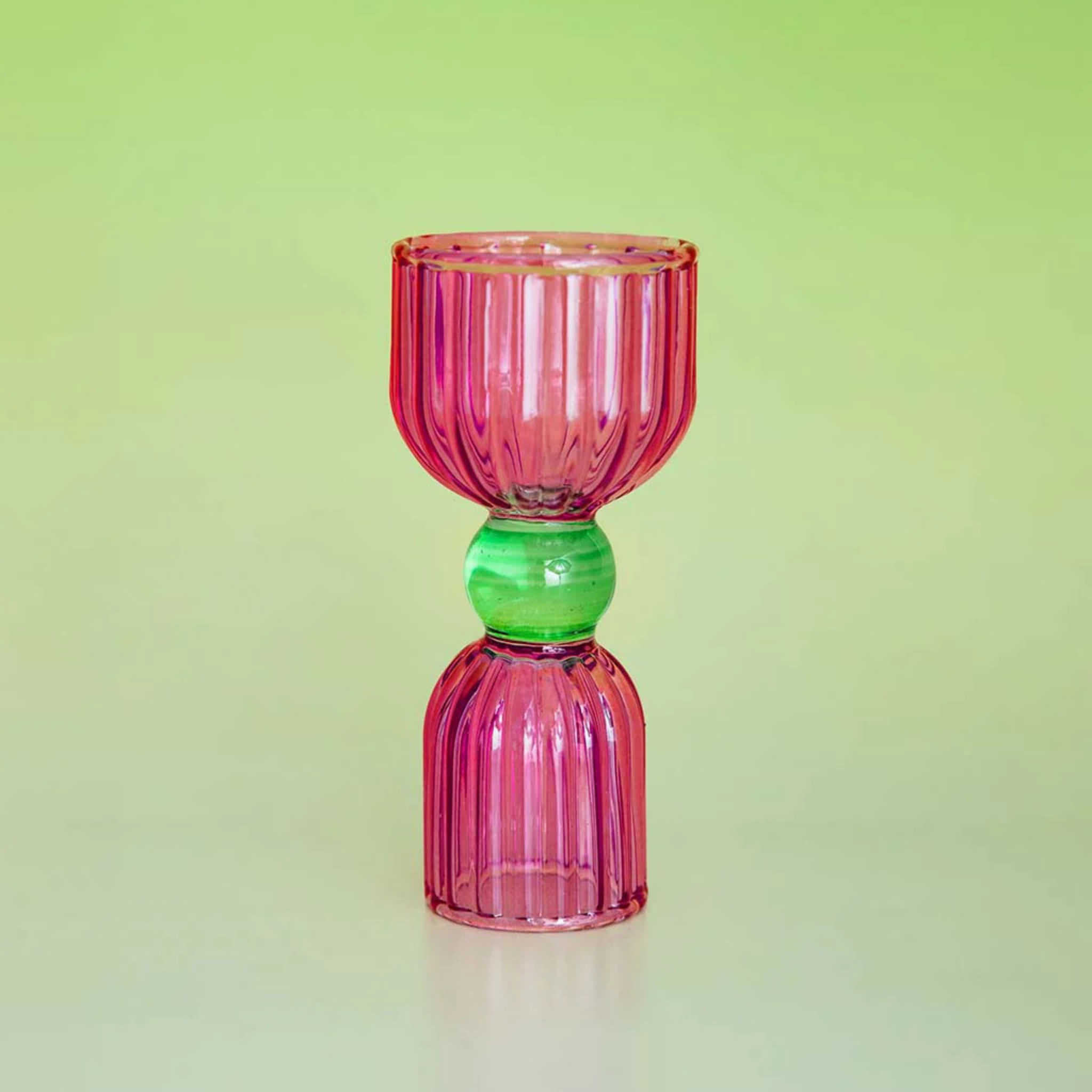 Tipsy Turvy Double Shot Glass | Pink