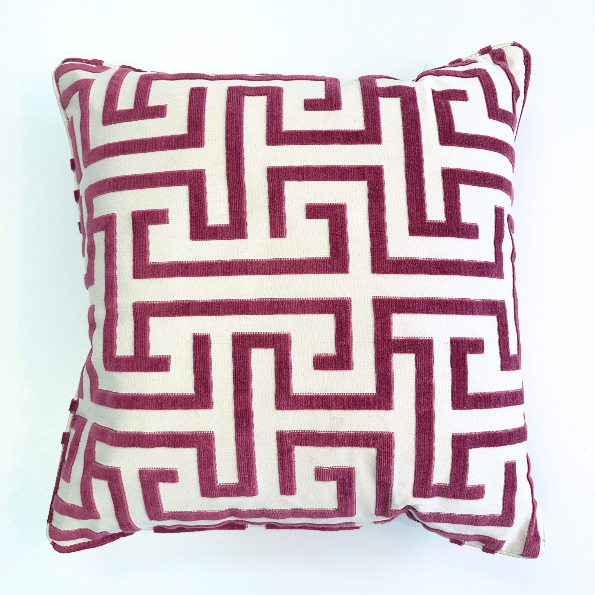 Ming Trail Accent Pillow in Eggplant | 20"x20"