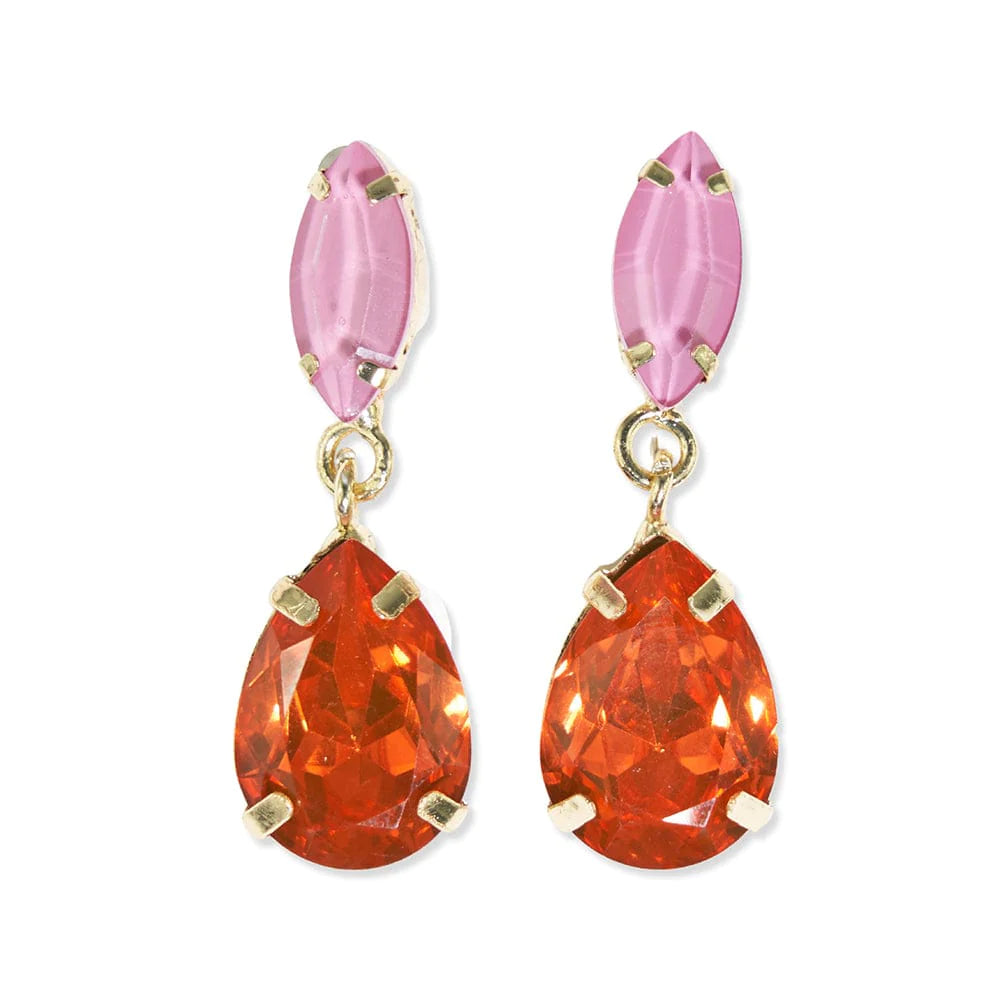 Lizzie Two Color Dangle Earrings