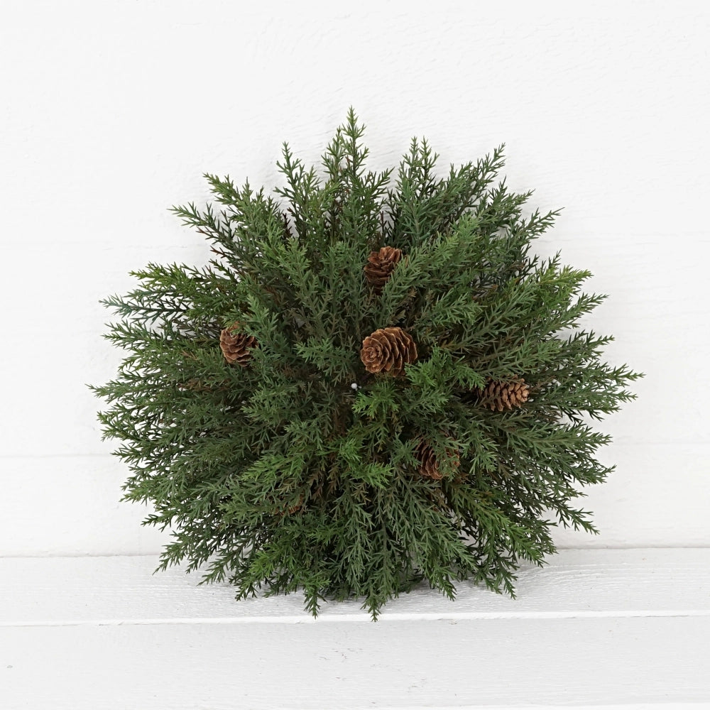 Dark Green Thyme Pine Sphere | 13"