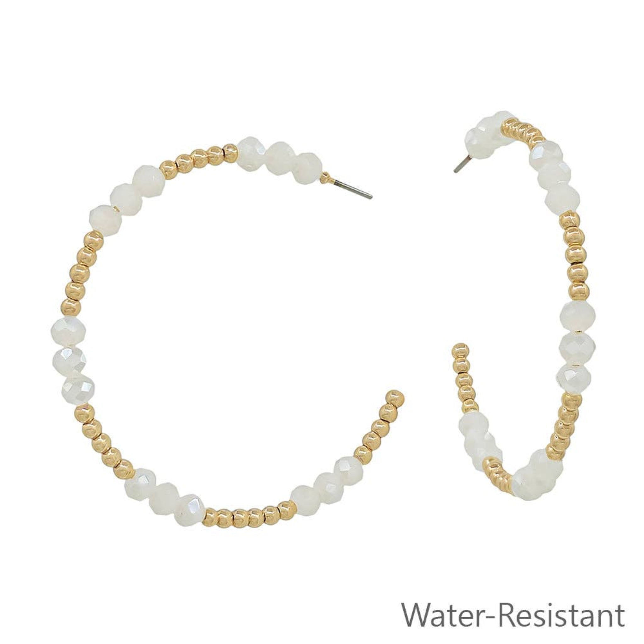 Water-Resistant 2" Hoop Earrings