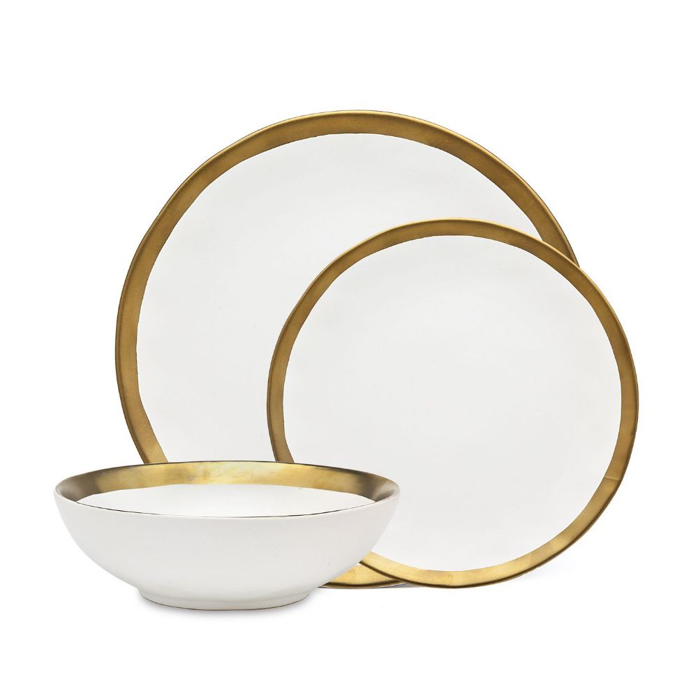 Gold Rim Dishware