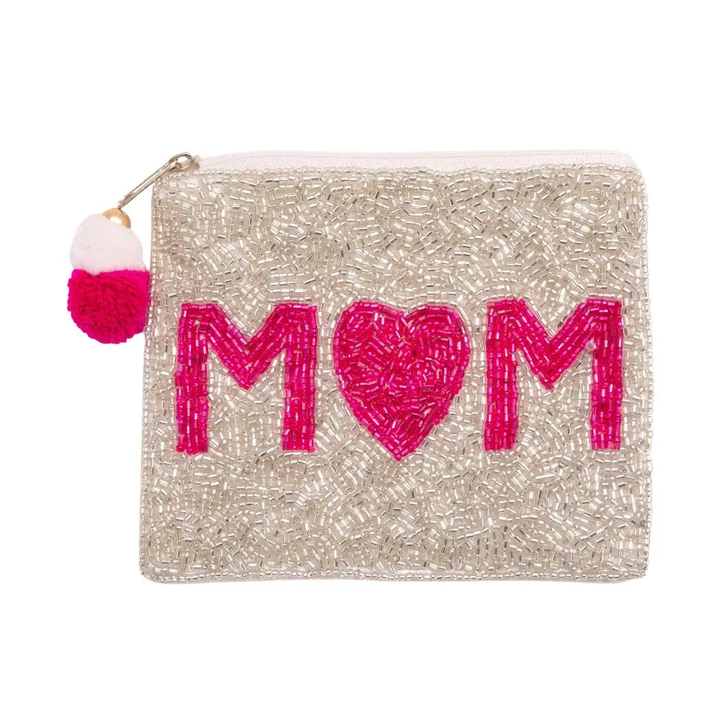 Beaded Mom Coin Bag