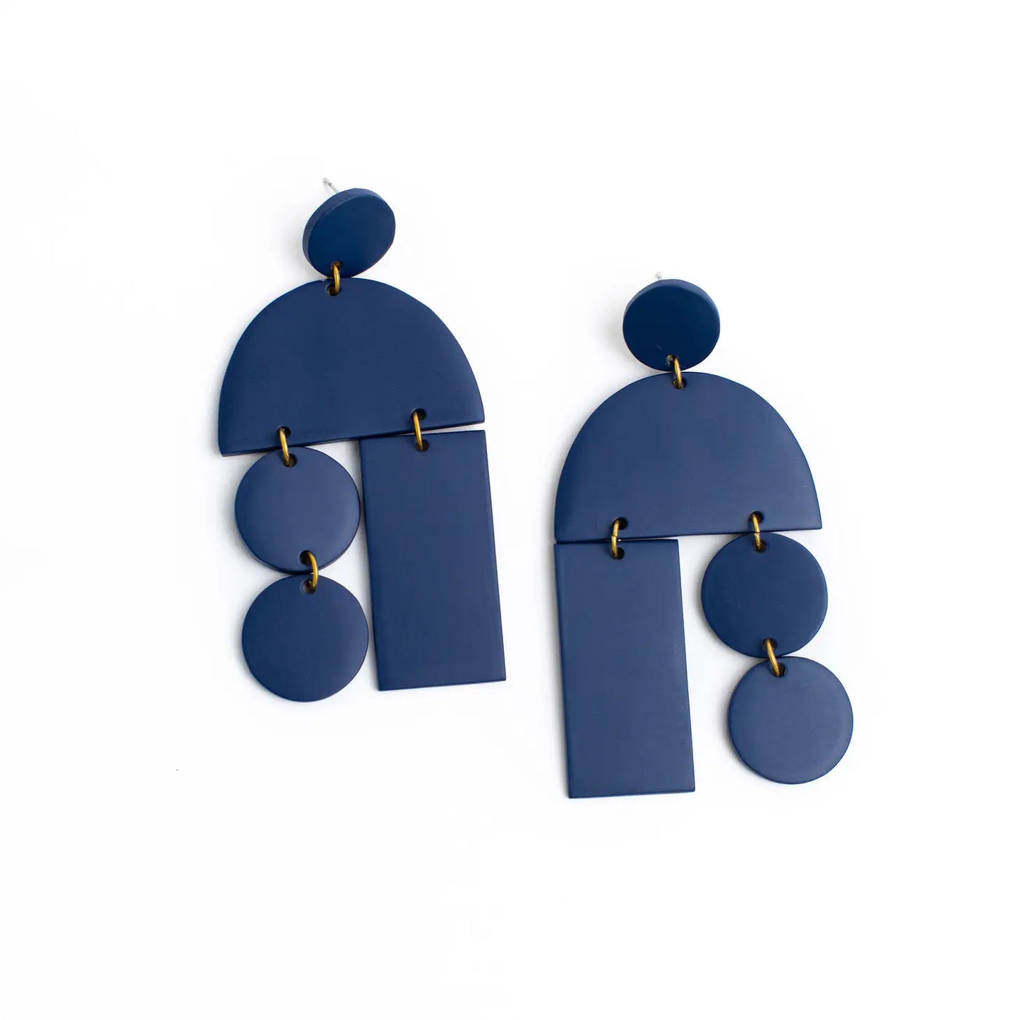 Navy Mobile Earrings