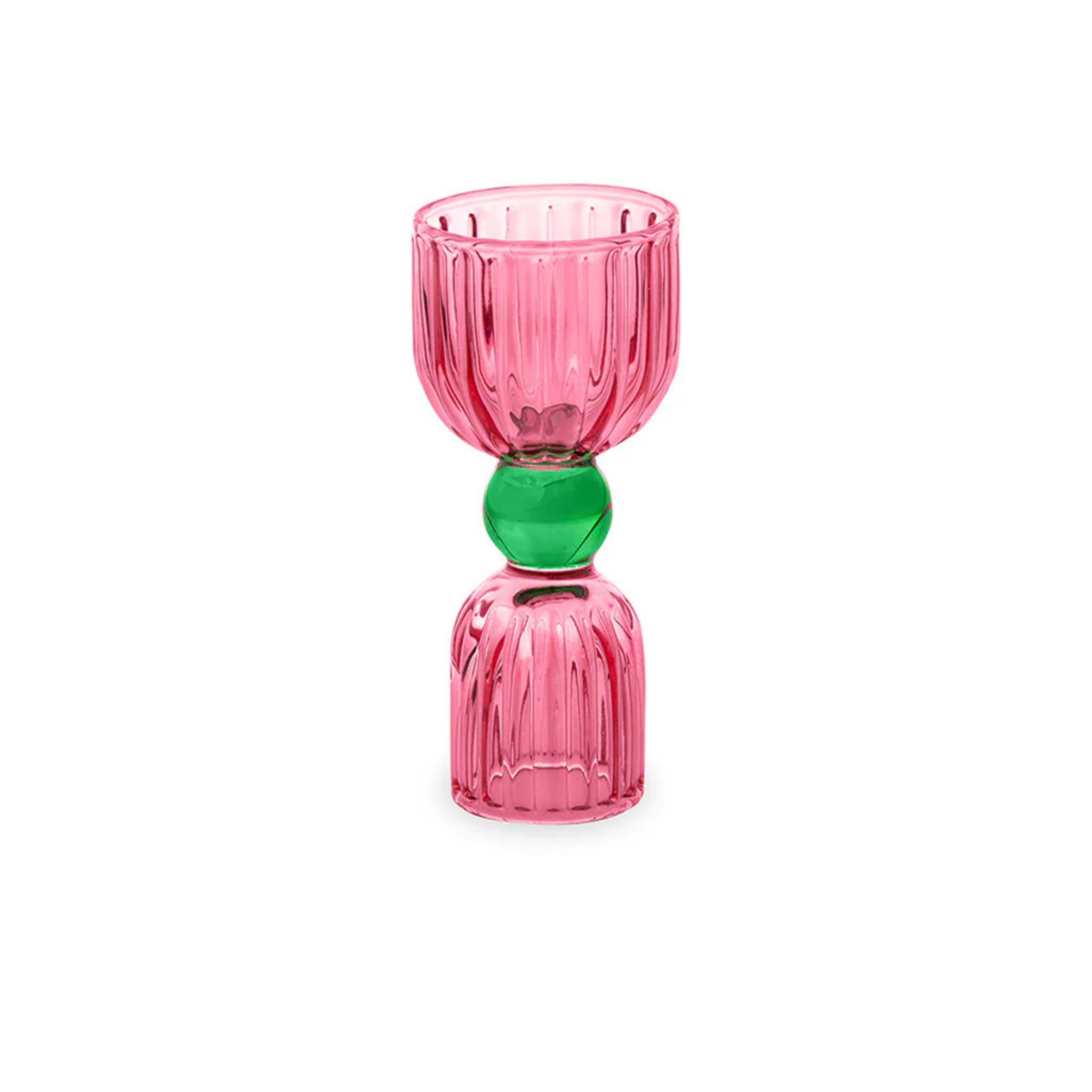 Tipsy Turvy Double Shot Glass | Pink