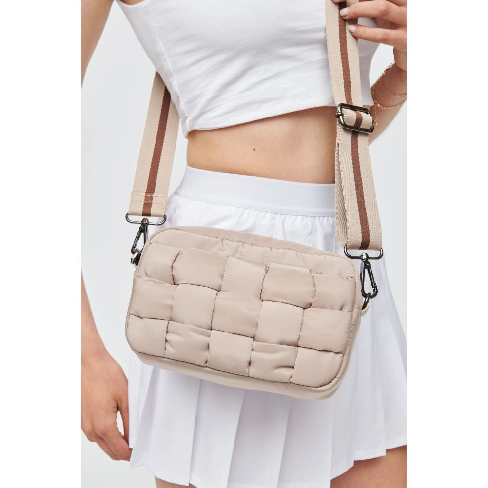 Inspiration - Woven Nylon Crossbody, Nude