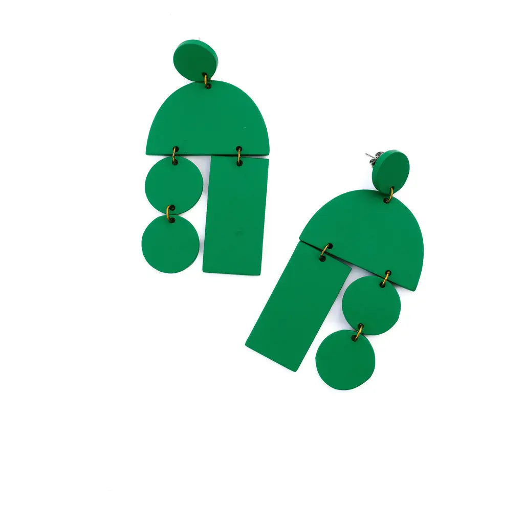 Emerald Mobile Earrings