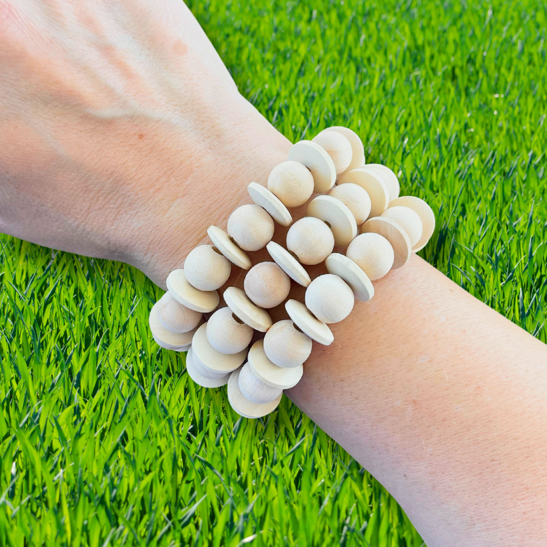 Kensington Bracelet In Natural Wood