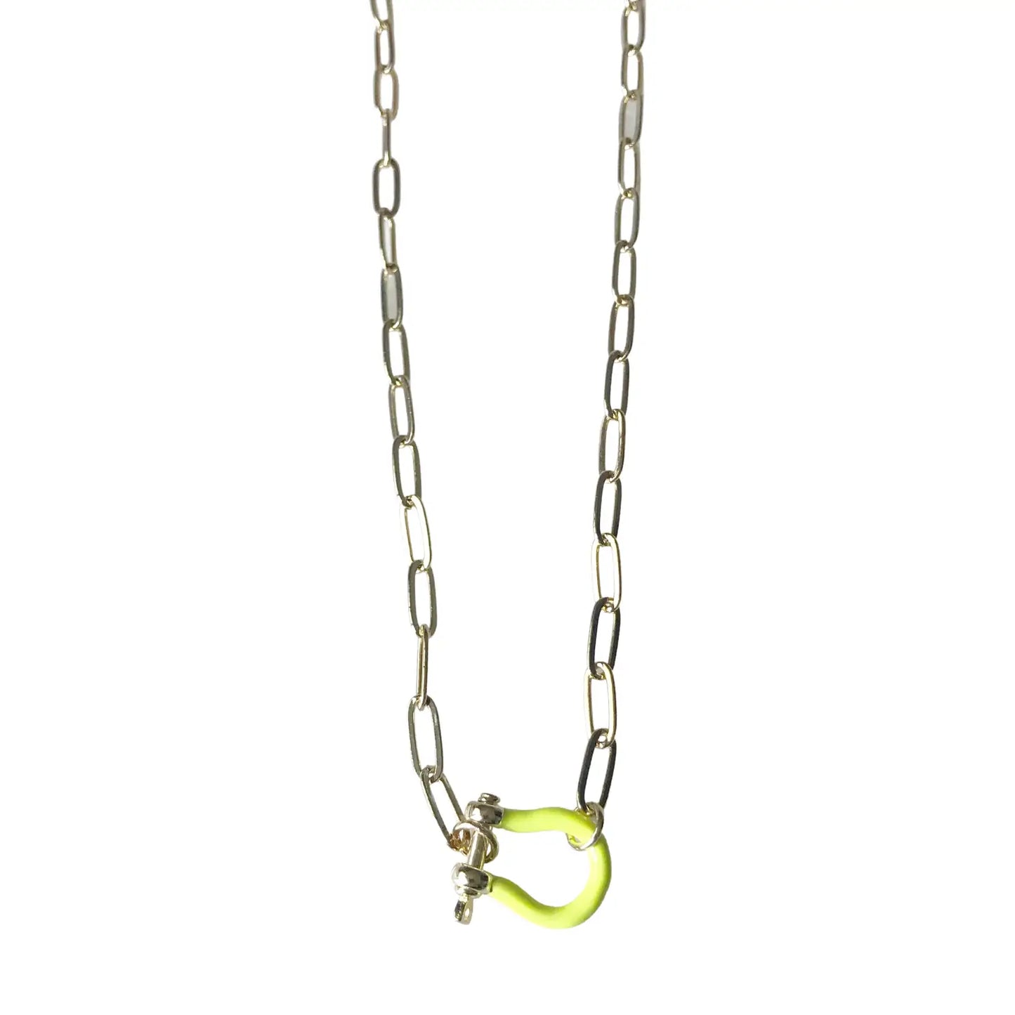 Neon Yellow Choker Necklace