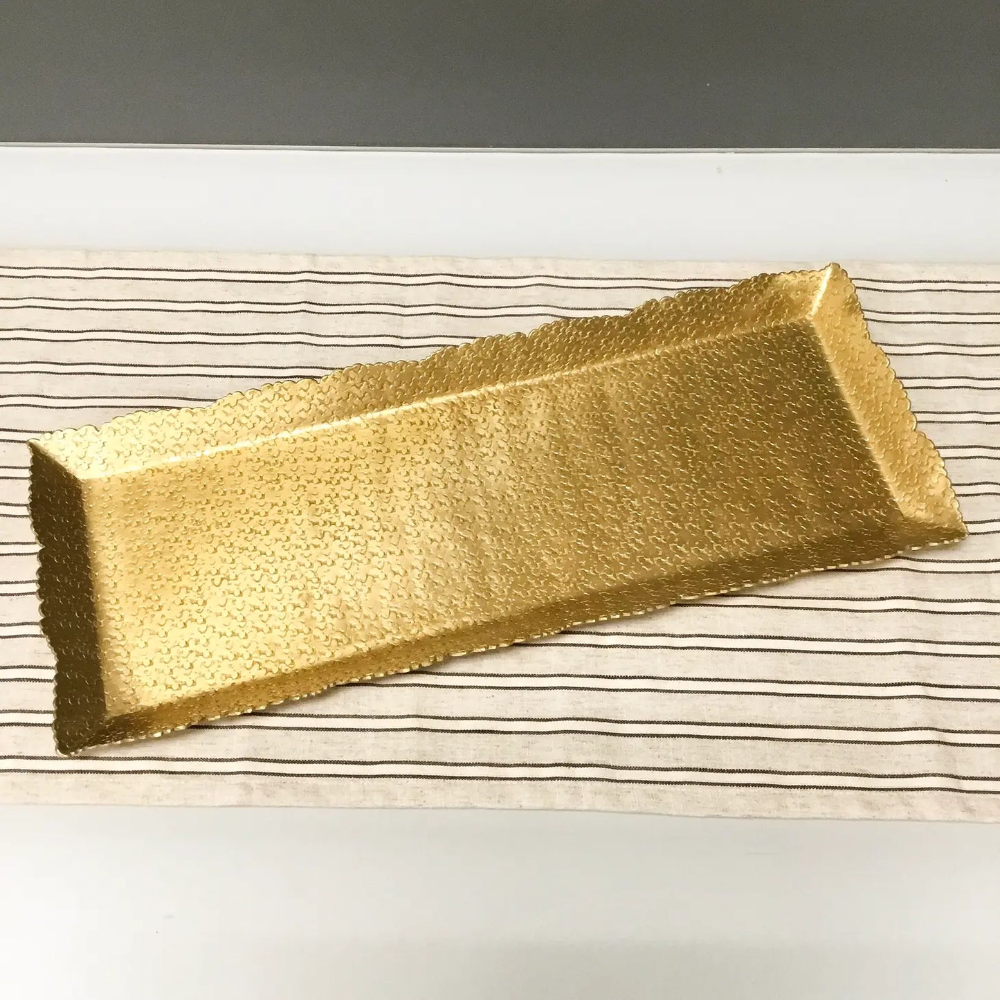 Gold Hammered Cutting Tray