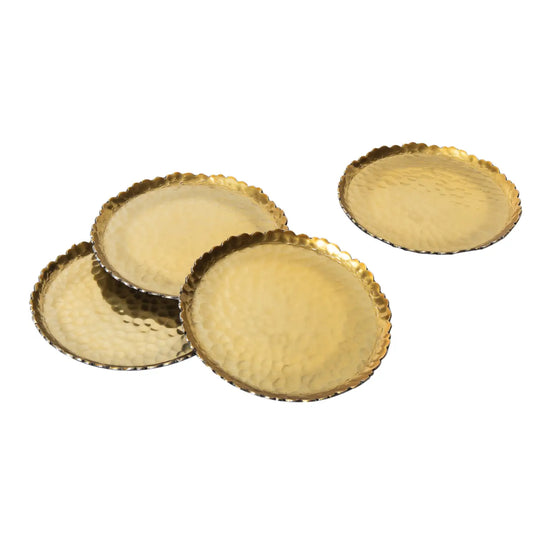 Hammered Gold Coasters