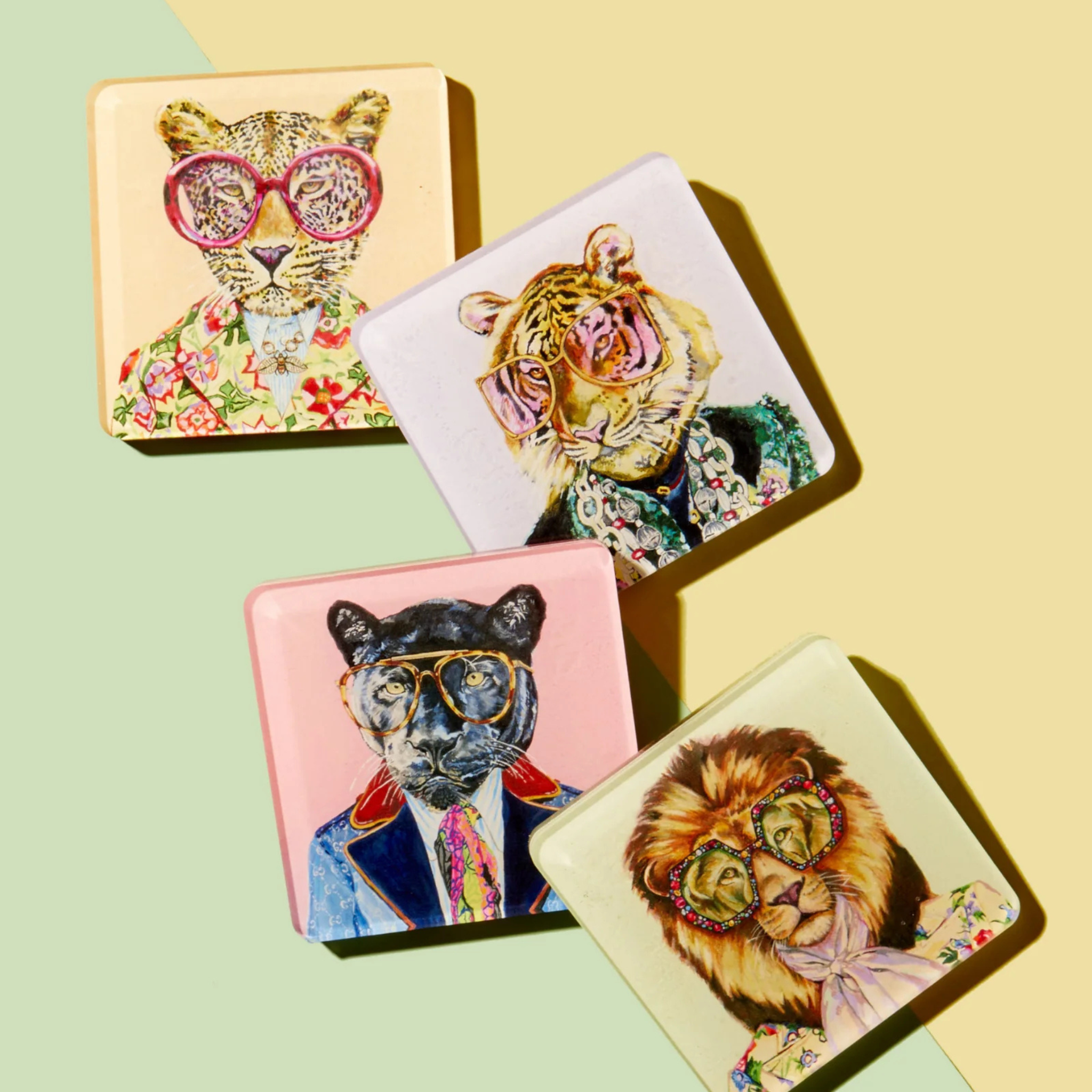 Big Cats Coasters | 4 Styles