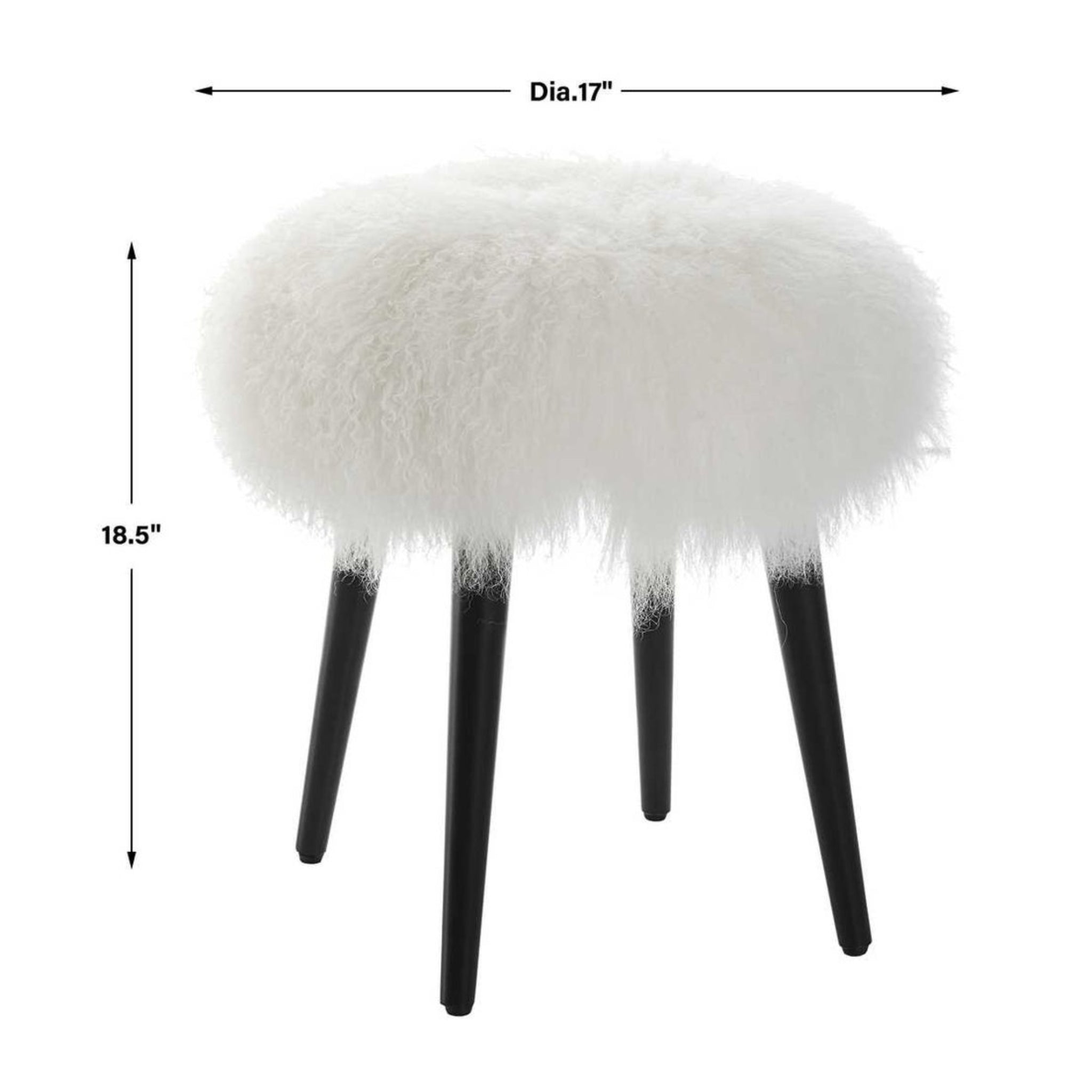 Wooly Accent Stool