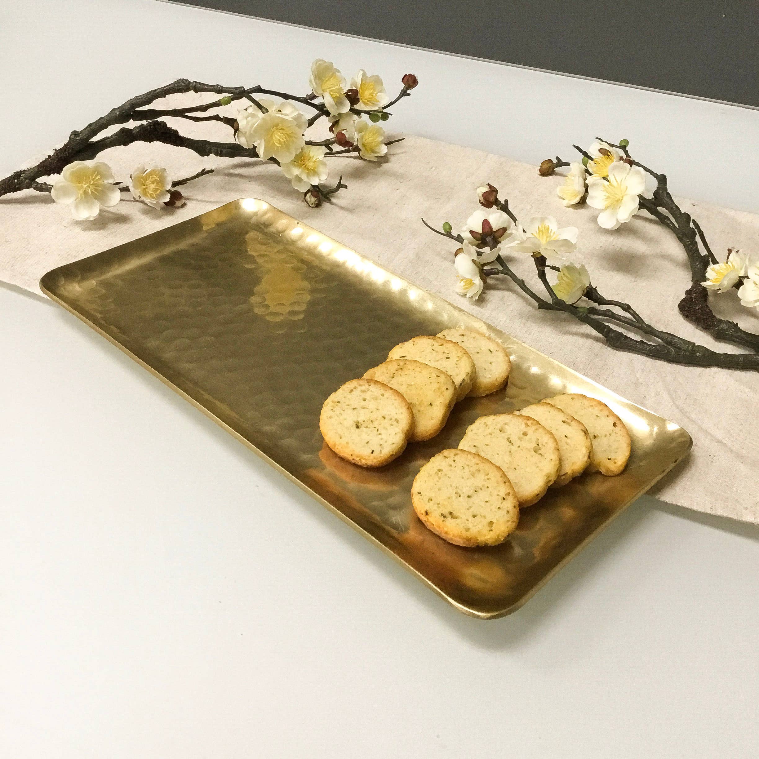 Gold Hammered Tray