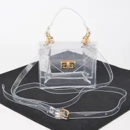 Transparent Top Handle Mini Bag