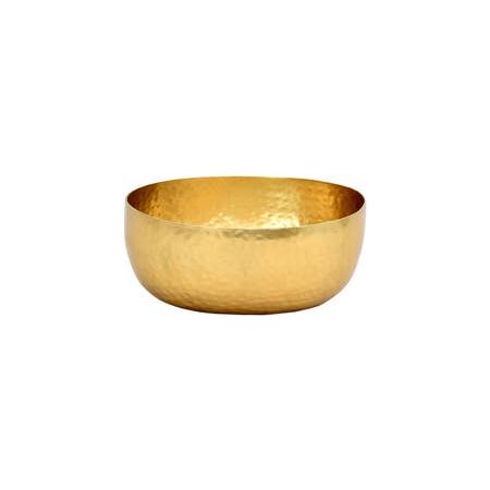 Gold Hammered Oval Bowl