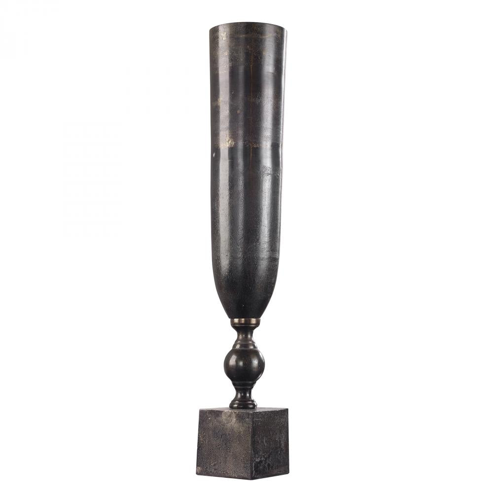 Kaylie Black Nickel Vase