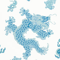 Dragon Dance Thibaut Wallpaper - Double Roll