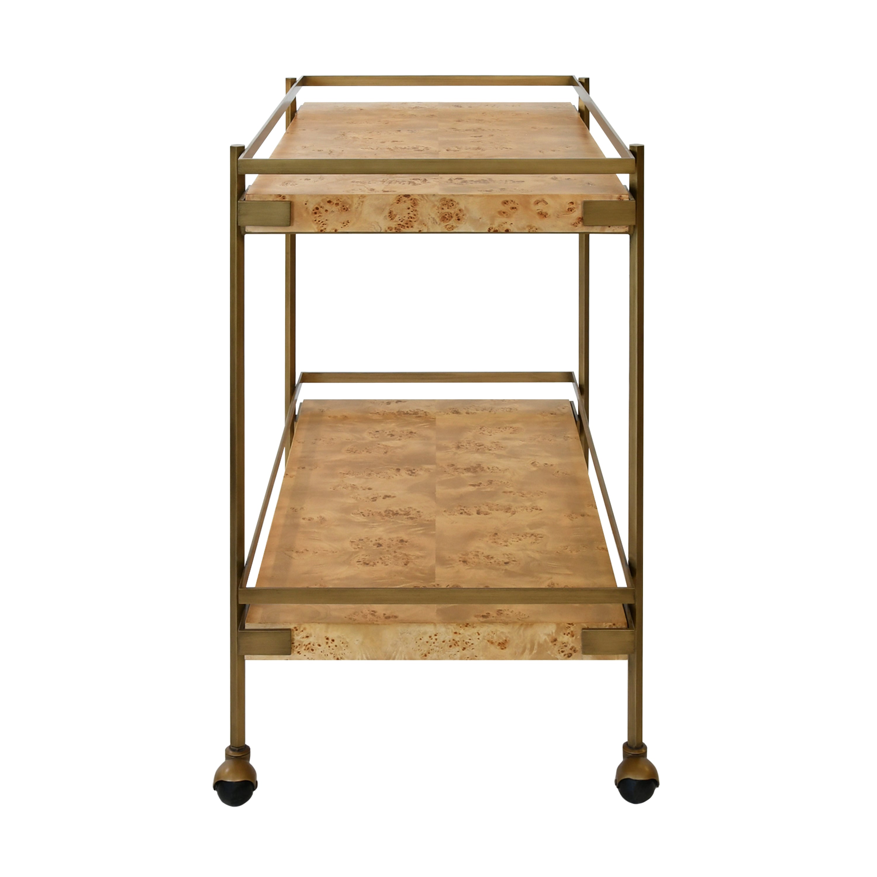 Carter Bar Cart | Matte Burlwood