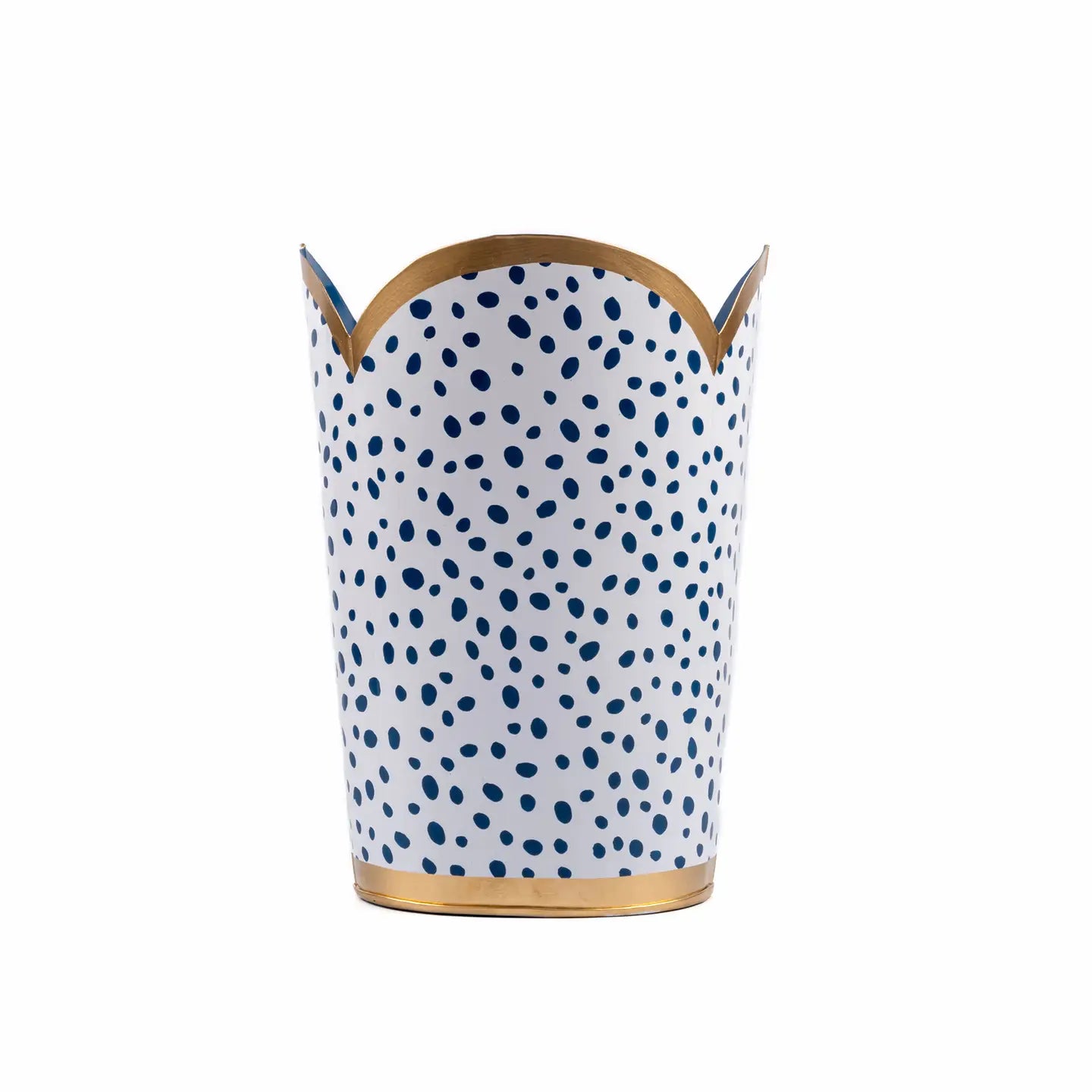 Tulip Wastebasket | Blue + White