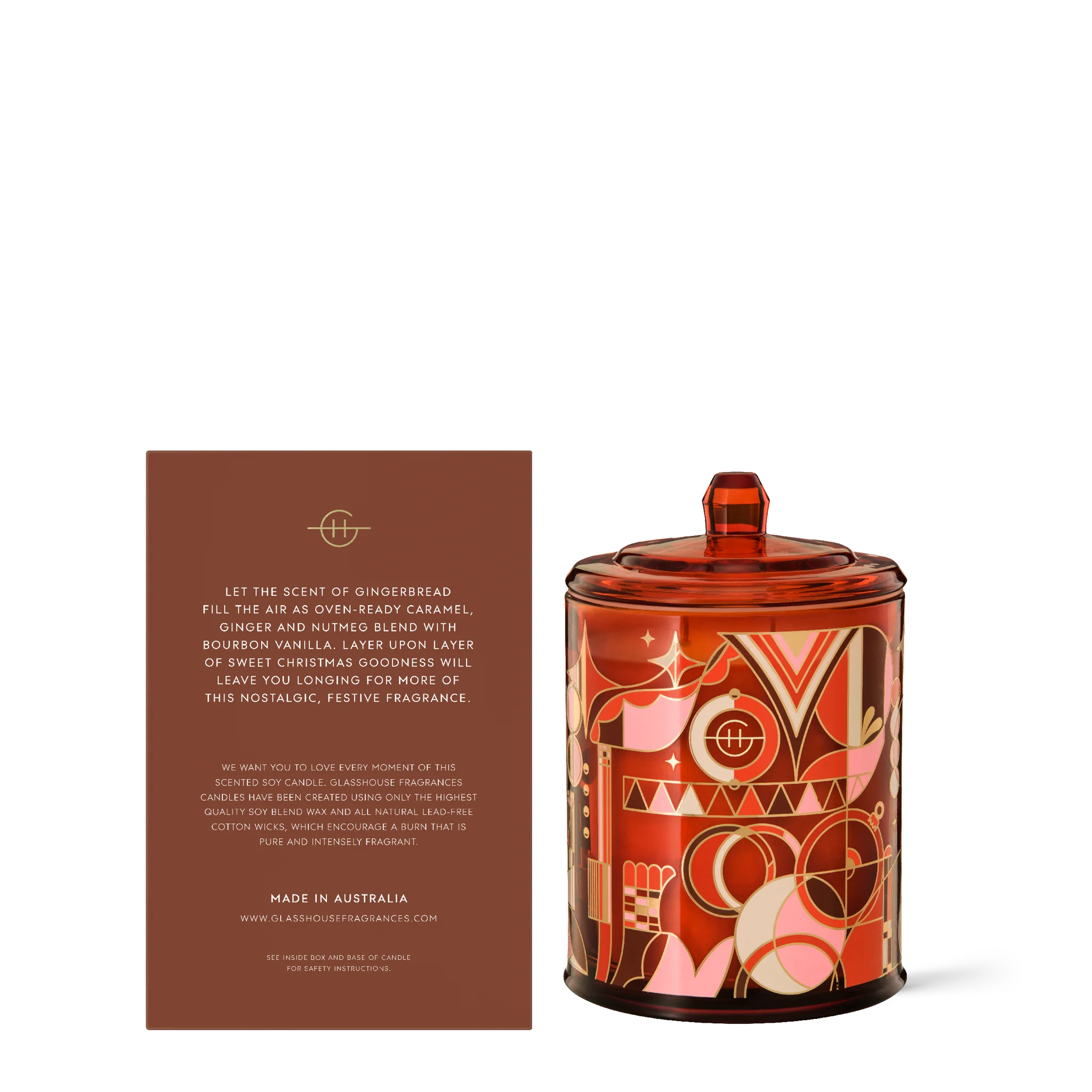 Glasshouse Candles | Gingerbread House | 13.4oz