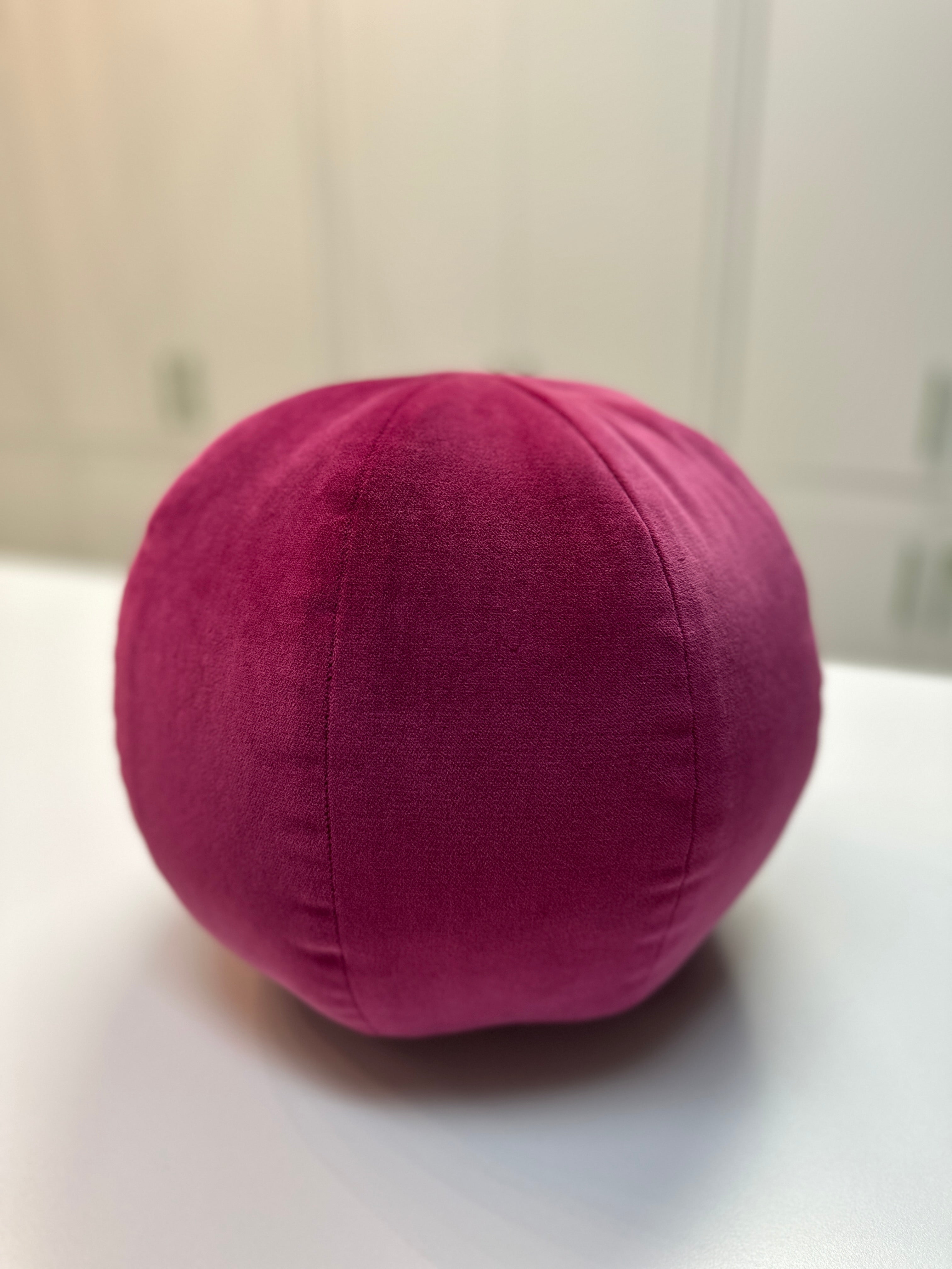 Magenta Sphere Accent Pillow