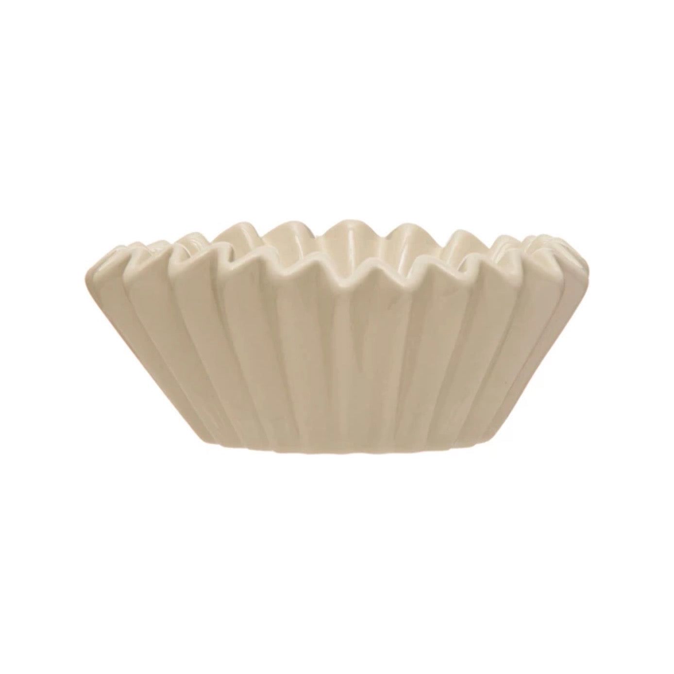 Stoneware Fluted Bowl