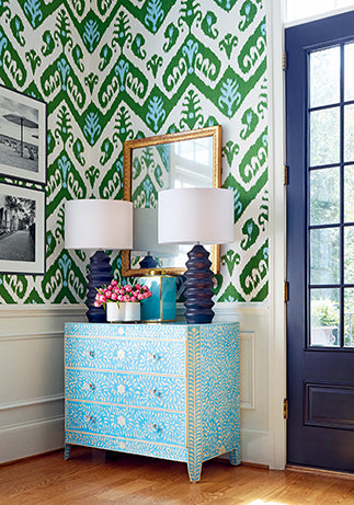 Indies Ikat Thibaut Wallpaper - Double Roll