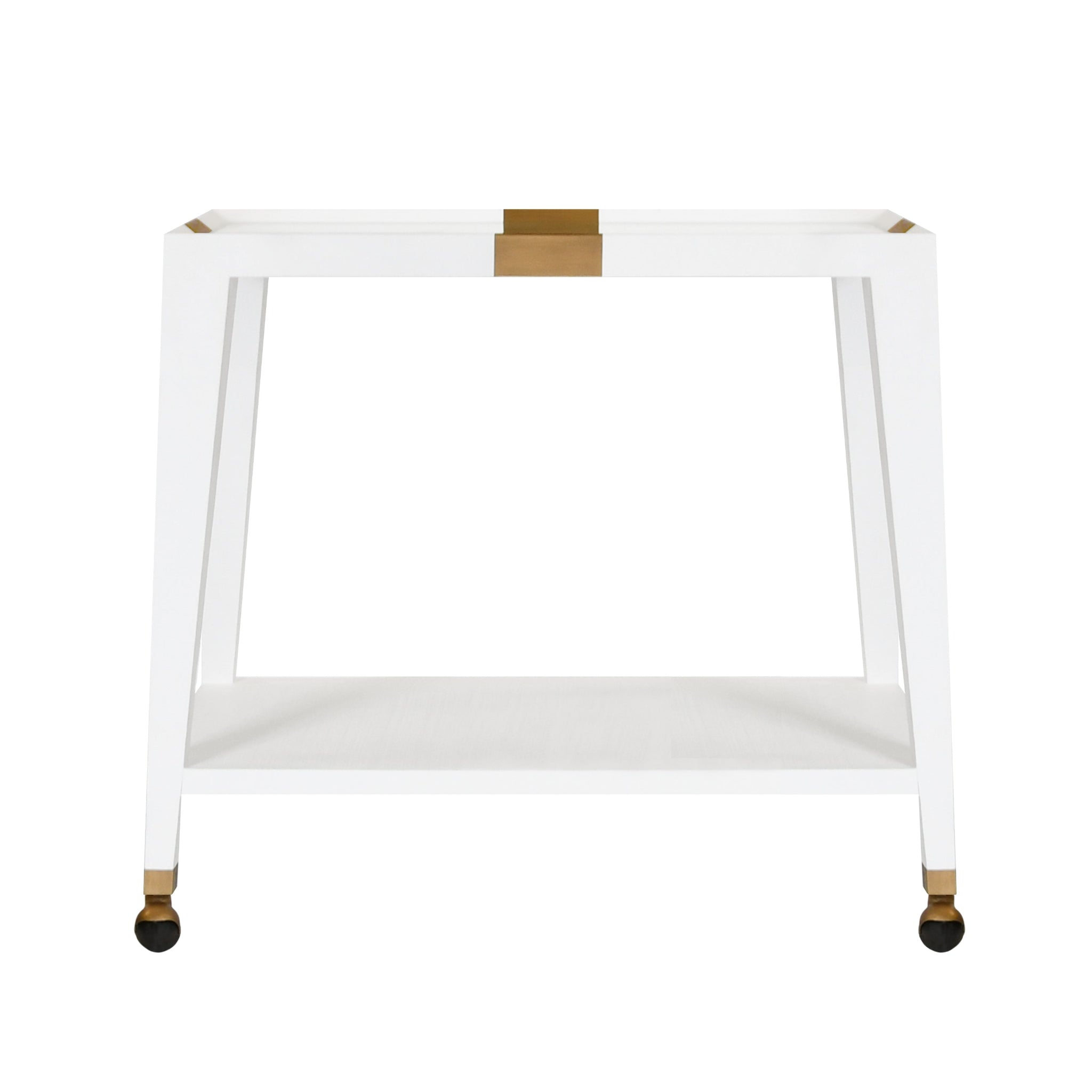 Levi Bar Cart | White Textured Linen