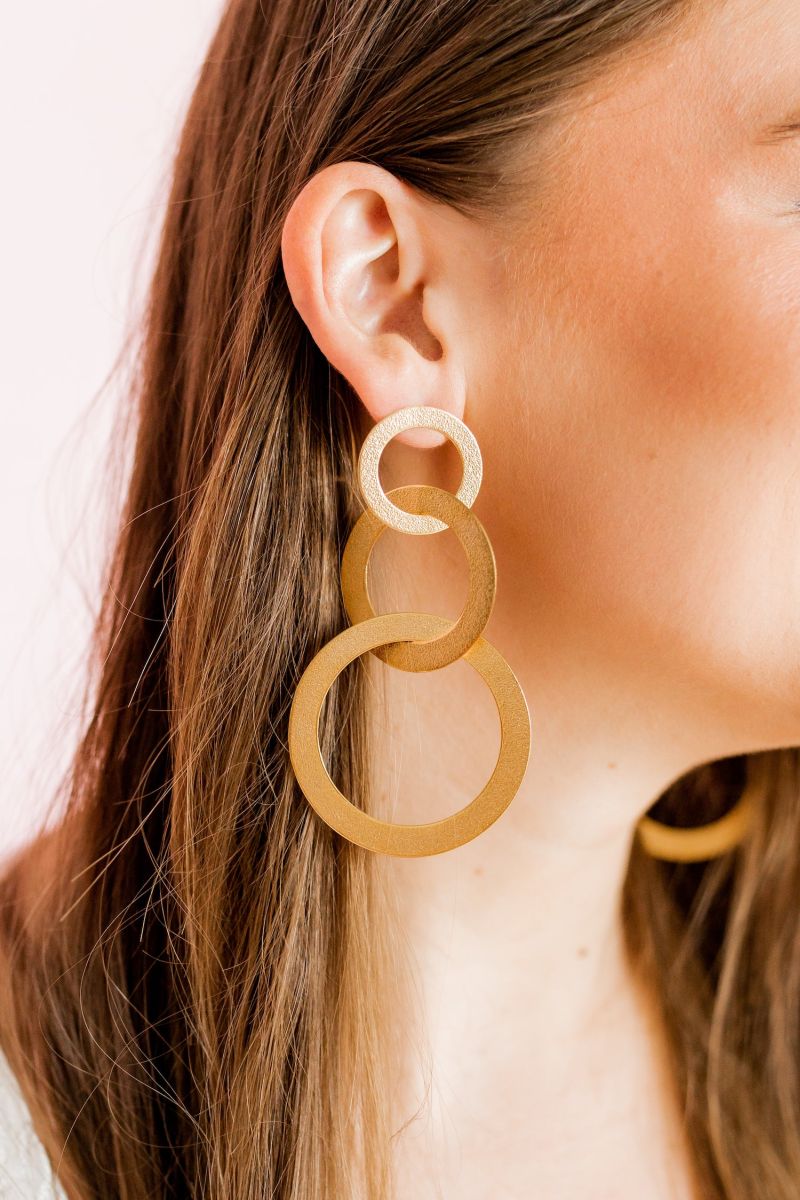 Camilia Large Gold Earrings