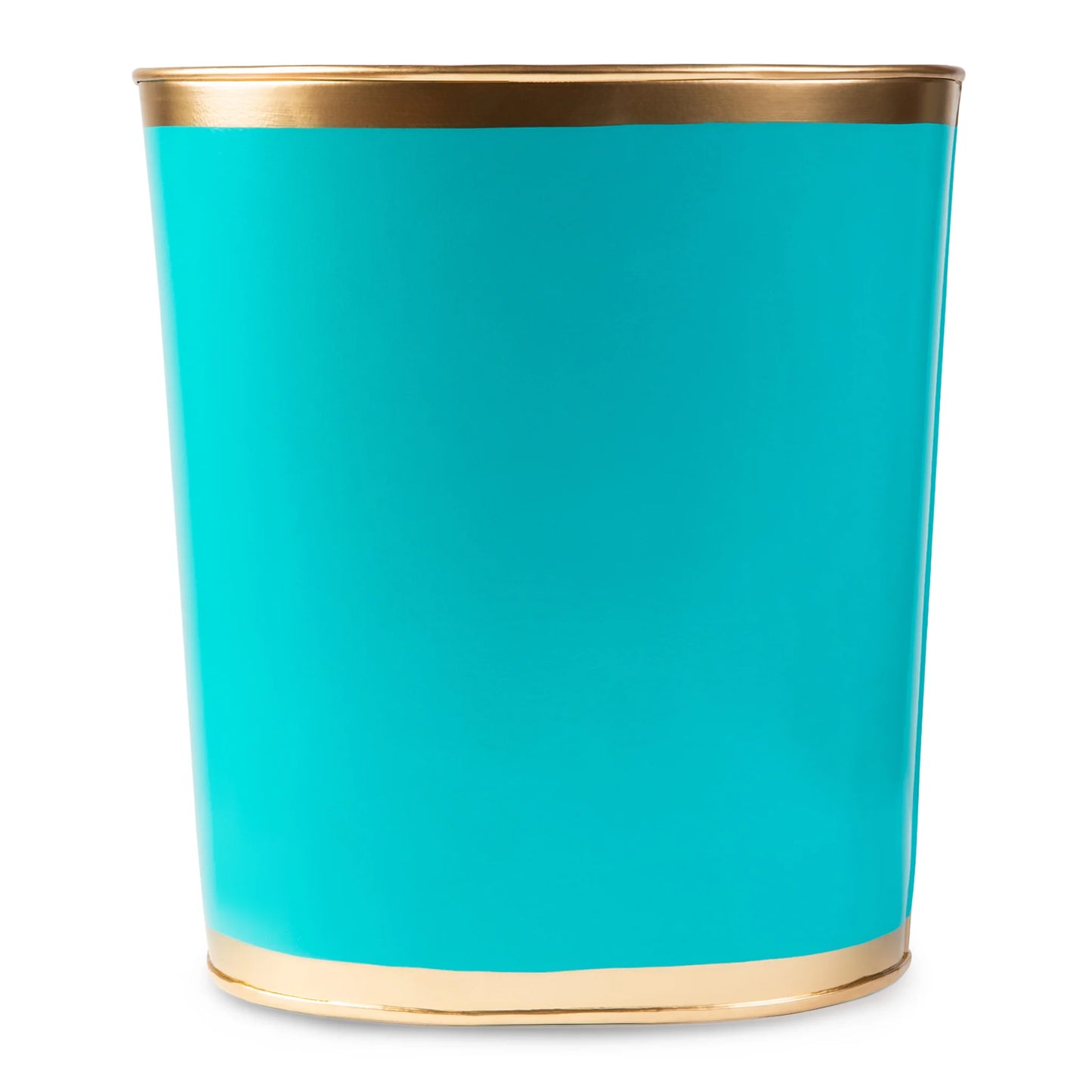 Mattie Oval Wastebasket  | Turquoise