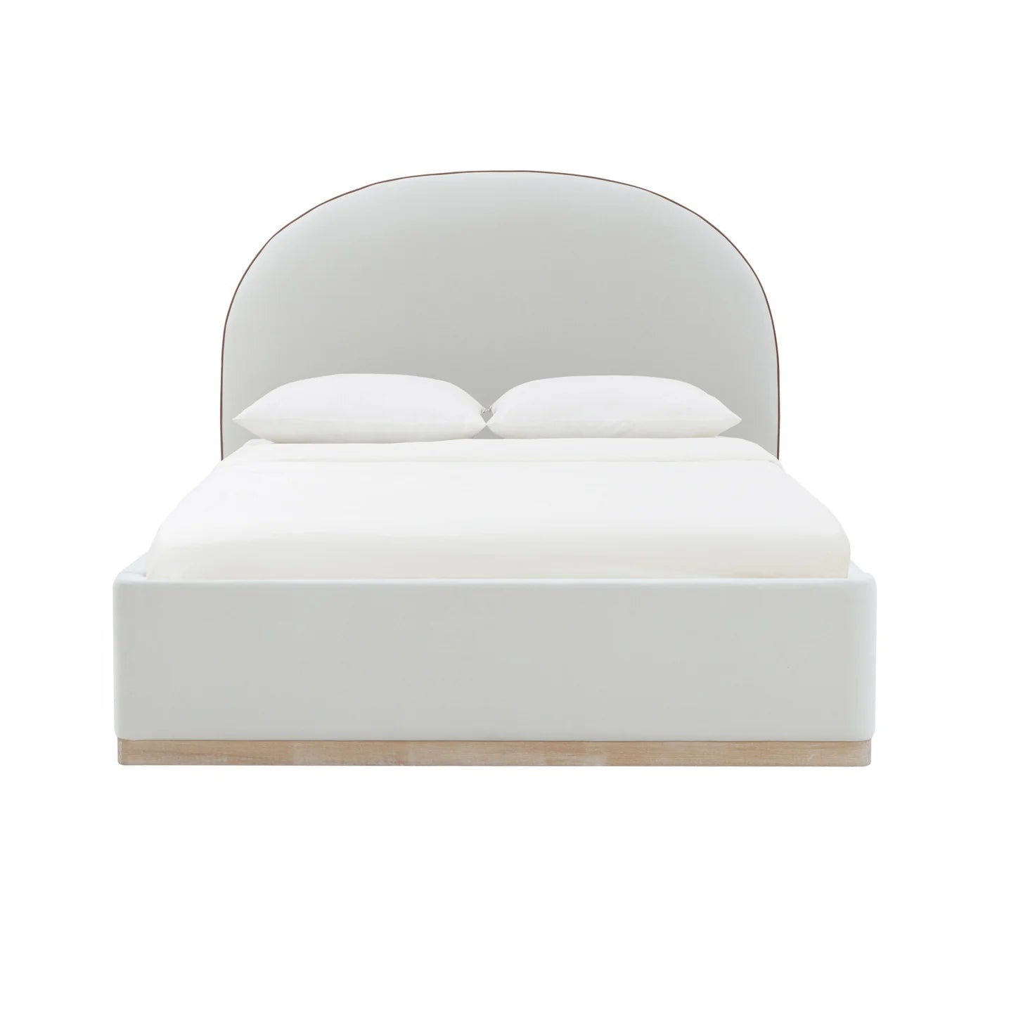 Marlow Velvet Bed | Cream