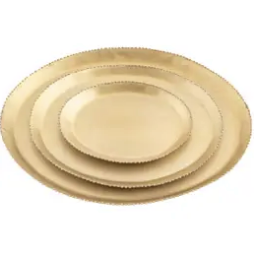 Beaded Gold Trays (3 Size Options)