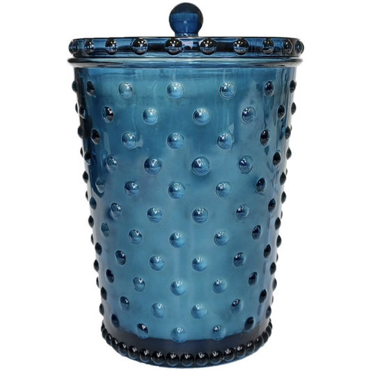 Grande Ambergris Hobnail Glass Candle - 64 oz