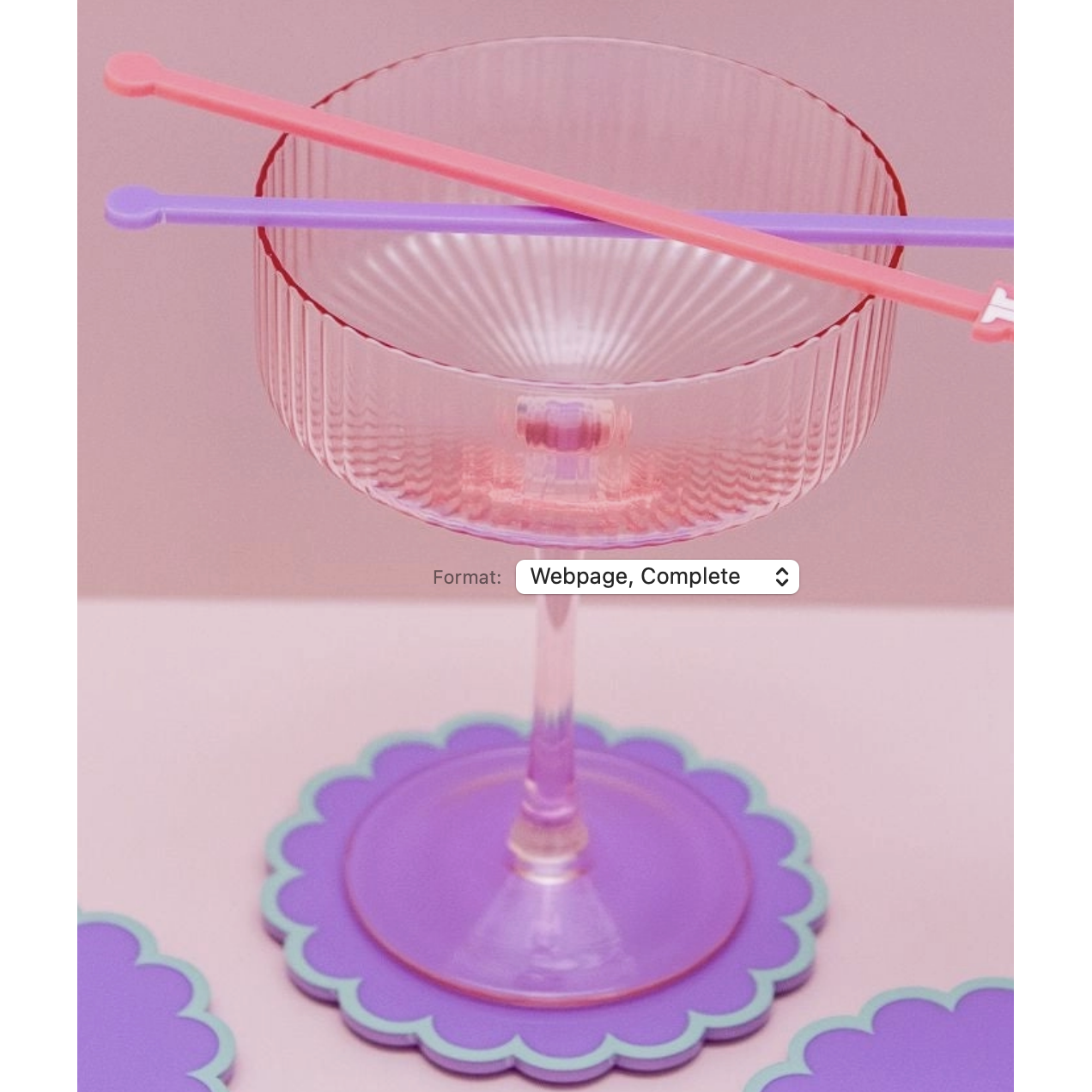 Lilac Scallop Coaster