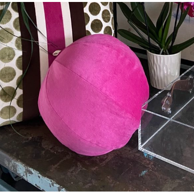 Magenta Sphere Accent Pillow