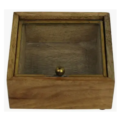 Sibella Wood & Brass Box