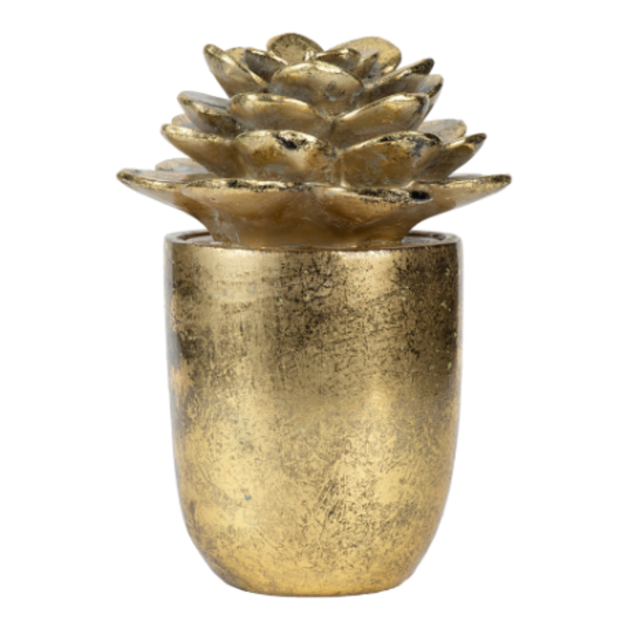 Gold Succulent Figurine