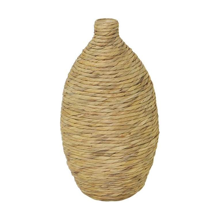 Brown Seagrass Tall Woven Floor Vase