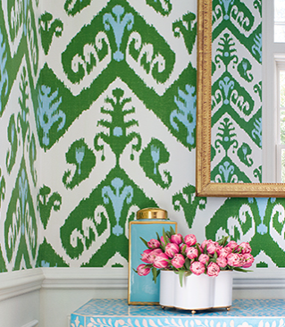 Indies Ikat Thibaut Wallpaper - Double Roll