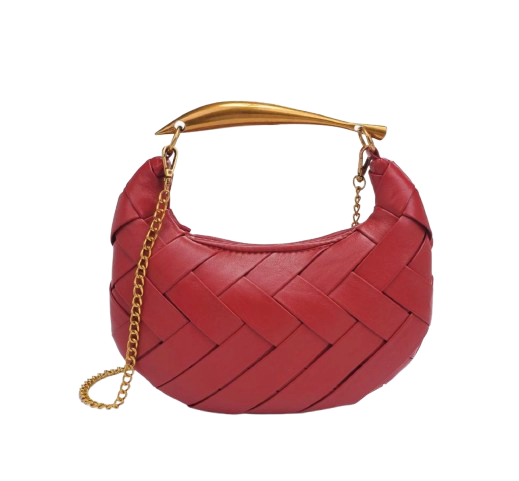 Ursula Woven Crossbody | Red